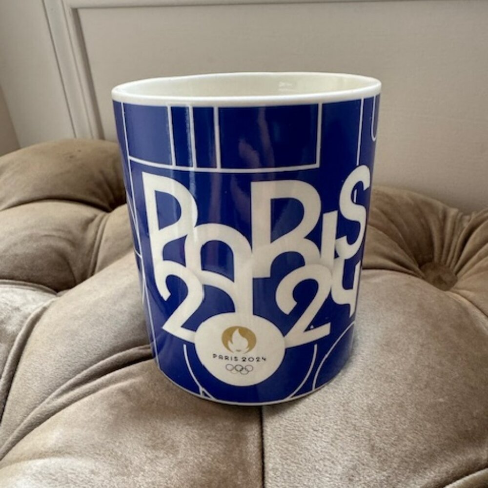 MUG Summer OLYMPICS PARIS 2024 Dark BLUE LOGO - Officially Licensed Product NWT